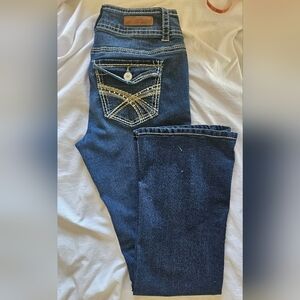 WALLFLOWER Juniors Indigo Denim Jeans 9
